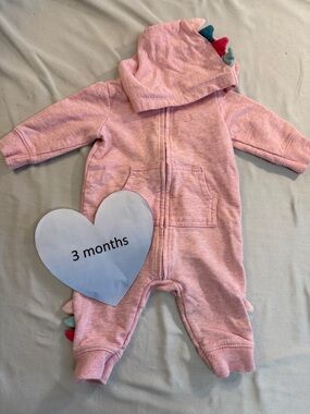 Carter's - 3M Cozy Pink Kids One Piece/Romper